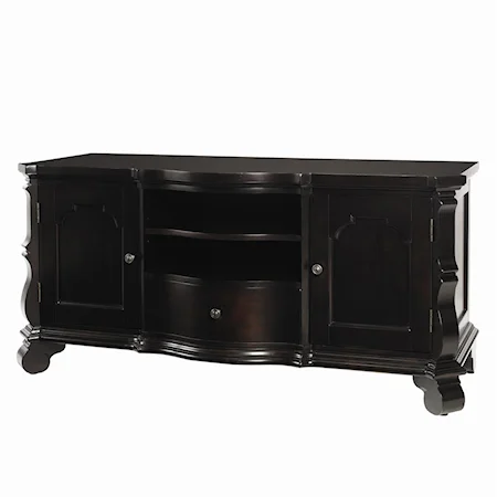 South Haven Entertainment Console with Two Doors, One Drawer and Three Adjustable Shelves